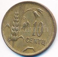 Litvánia 1925. 10c AlBr T:3 Lithuania 1925. 10 Centu AlBr C:F
