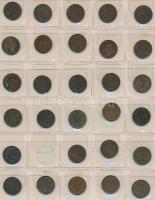 Hollandia 1877-1975. 1c (61x) + 1880-1941. 2-1/2c (9x) + 1908-1980. 5c (36x) + 1941-1980. 10c (34x) + 1942-1980. 25c (31x) + 1967-1987. 1G (17x) + 1969-1982. 2-1/2G (8x) fekete éremtartó albumban T:vegyes Netherlands 1877-1975. 1 Cent (61x) + 1880-1941. 2-1/2 Cents (9x) + 1908-1980. 5 Cents (36x) + 1941-1980. 10 Cents (34x) + 1942-1980. 25 Cents (31x) + 1967-1987. 1 Gulden (17x) + 1969-1982. 2-1/2 Gulden in collectors album C:mixed