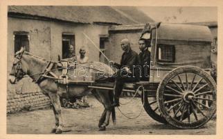 Gansu, Kansu; Auf Missionreisen / mission travels, donkey carriage