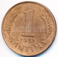 Lettország 1937. 1S Br T:2 Latvia 1937. 1 Santims Br C:XF