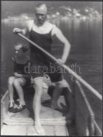 cca 1935 Szőllősy Kálmán (1887-1976) nyaralása idején, vélhetően a felesége készítette a felvételt, a Szőllősy család archívumából, később készült nagyítás, 24x18 cm