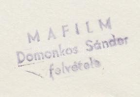 cca 1970 Domonkos Sándor (MAFILM fotó): Venczel Vera (1946) színésznő, az Egri csillagok Vicája, pec...