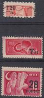 1949 SzTK bélyeg 1,20Ft/80f, 7Ft/4,50Ft, 28Ft/16Ft