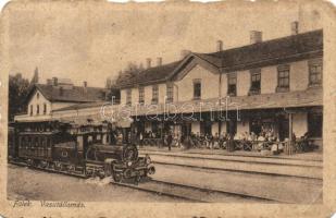 Fülek, vasútállomás, Andor Ernő kiadása / railway station (EB)