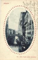 Venice, Venezia; Rio della Paglia dalla Canonica / river, bridge (Rb)