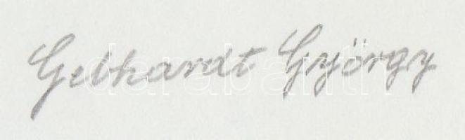 cca 1970-1980 Gebhardt György (1910-1993): Gazda, aláírt vintage fotóművészeti alkotás a szerző hagy...