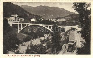 Most na Soci (Sveta Lucija) bridge, automobile (Rb)