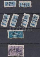 1949 SzTK 1,50Ft/1Ft (6 féle), 9Ft/6Ft, 36Ft/23Ft