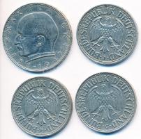 Németország 1950-1964. 1M (3x) + 2M T:2,2-
Germany 1950-1964. 1 Mark (3x) + 2 Mark C:XF,VF