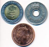 Fiji-szigetek 1959. 1p "II. Erzsébet" + San Marino 1995. 500L + Falkland-szigetek 2011. 2P...