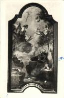 Eger, Minorita templom, Szent Ferenc látomása, belső s: Altomonte B. (EK)