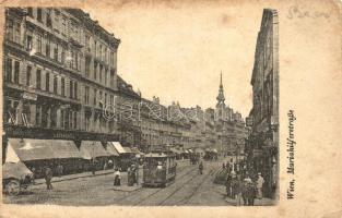 Vienna, Wien I. Mariahilferstrasse, shop of A. Gerngross, tram (EK)