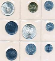 Olaszország 1970R 1L-1000L Ag 9db-os forgalmi sor eredeti bontatlan nejlontokban T:1
Italy 1970R 1 L...