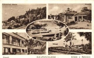 Balatonvilágos, Kláratelep, Penzió, vasútállomás, csónakkikötő