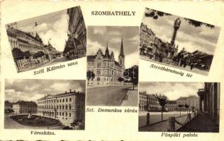 Szombathely, Széll Kálmán utca, Szentháromság tér, Püspöki palota, Városháza (Rb)