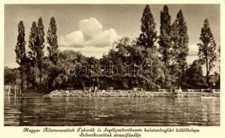 Balatonboglár, Magyar Államvasutiak Takarék és Segélyszövetkezetének üdülőtelepe, strandfürdő