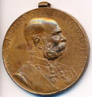 1898. "Jubileumi Emlékérem Fegyveres Erő Számára" Br kitüntetés mellszalag nélkül T:2- ph. Hungary 1898. "Commemorative Jubilee Medal for the Armed Forces" decoration without ribbon C:VF edge error NMK 249.