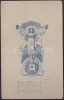 cca 1890 Gyermekfotók, keményhátú fotó, hátoldalon feliratozva, 17x10 cm