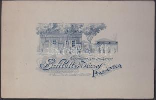 cca 1890 Gyermekfotók, keményhátú fotó, hátoldalon feliratozva, 17x10 cm