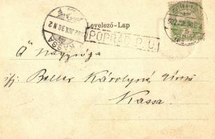 Késmárk, Magas Tátra; címer, kiadja Wiesner J. F. / coat of arms litho