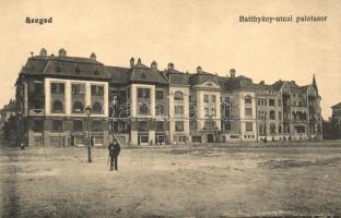 Szeged, Batthyány utcai palotasor, Bétsch és Dékány, Koncz Antal, Hajós Ferencz üzletei; Grünwald Herman kiadása