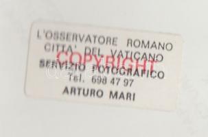 cca 1980-1990 Magyar zarándokok II. János Pál pápánál, jelzett fotó, 25x20 cm