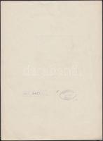 Kozma Lajos (1884-1948): Az ördögi prókátorról. Klisé, papír, jelzett a dúcon, 7,5×6,5 cm