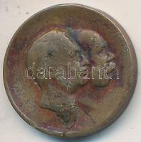 Osztrák-Magyar Monarchia 1914. "Viribus Unitis" Br zseton T:2- forrasztásnyom Austro-Hungarian Monarchy 1914. "Viribus Unitis" Br jeton C:VF solder mark