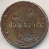 Osztrák-Magyar Monarchia 1914. "Viribus Unitis" Br zseton T:2- forrasztásnyom
Austro-Hunga...