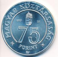 1999. 75Ft Ag "75 éves az MNB" T:BU