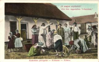 Kukorica pattogtatás / Hungarian folklore, corn crackling (EK)