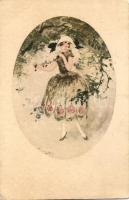 Olasz művészi képeslap, Italian Gravur 1787. s: Florence Hardy, Italian art postcard, Italian Gravur 1787. s: Florence Hardy