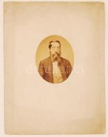 cca 1870 Kubinyi Ödön, az 1861-es országgyűlés képviselője, Gömör és Kis-Hont vármegye, kartonra ragasztva, fotó 9x11 cm, karton 24x32 cm