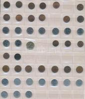 Vegyes, kb. 160db-os külföldi fémpénz tétel berakólapokon, spanyol, ciprusi, finn, holland érmék, jobb darabokkal T:vegyes Mixed ~160pcs of coins in sheets, Spanish, Cyprian, Finish, Dutch coins with better pieces C:mixed