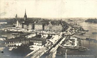 10 db RÉGI svéd városképes lap; sok Stockholm / 10 old Swedish town-view postcards; many Stockholm