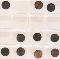 Finnország 1866-1917. 5p (11x) + 1865-1915. 10p (5x) T:vegyes Finland 1866-1917. 5 Pennia (11x) + 1865-1915. 10 Pennia (5x) C:mixed