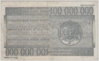 Németország / Weimari Köztársaság / Essen 1923. 100.000.000M T:III
Germany / Weimar Republic / Essen...