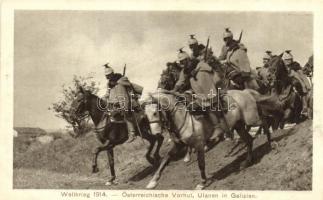 Weltkrieg 1914 - Österreichische Vorhut, Ulanen in Galizien / K.u.K. Uhlans in Galicia