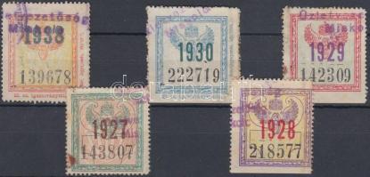 5 klf vasúti bélyeg