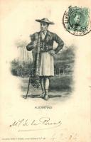 1904 Alicantino, folklore, TCV card, 1904 Alicantei folklór, TCV card