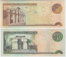 Dominikai Köztársaság 2002-2003. 10P + 20P T:I,I-
Dominican Republic 2002-2003. 10 Pesos + 20 Pesos ...