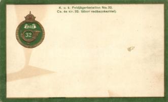 K.u.K. Feldjägerbataillon No. 32. / Cs. és kir. 32. tábori vadászzászlóalj Emb.