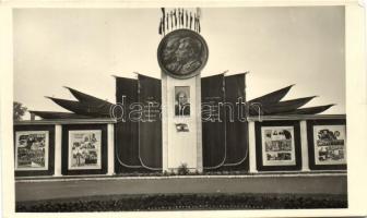 1949 Budapest, Nemzetközi Őszi Vásár, Rákosi Mátyás képe So. Stpl