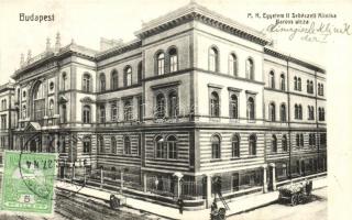 Budapest VIII. Baross utcai Magyar Királyi Egyetem II. Sebészeti Klinika (EK)