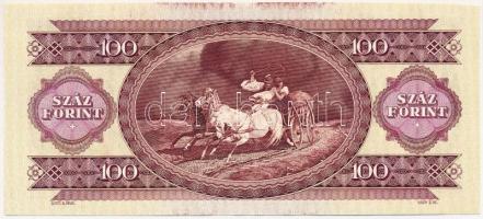 1975. 100Ft nyomdai festékfoltokkal,papírráncos T:I