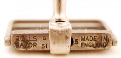 Rolls Razor régi fém borotva eredeti dobozában, leírással