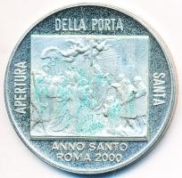 Vatikán 2000. "II. János Pál pápa / Szent Ajtó kinyitása" fém emlékérem. Szign.: A. Conson...