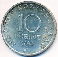 1948. 10Ft Ag "Széchenyi" T:2- Adamo EM2