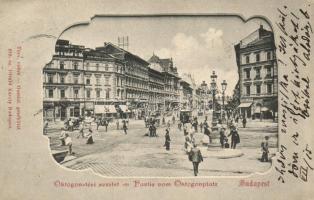 Budapest VI. Oktogon tér, Komlódi Jakab üzlete, kiadja Divald Károly (EK)