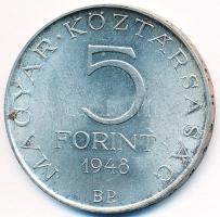 1948. 5Ft Ag "Petőfi" T:2- Adamo EM1